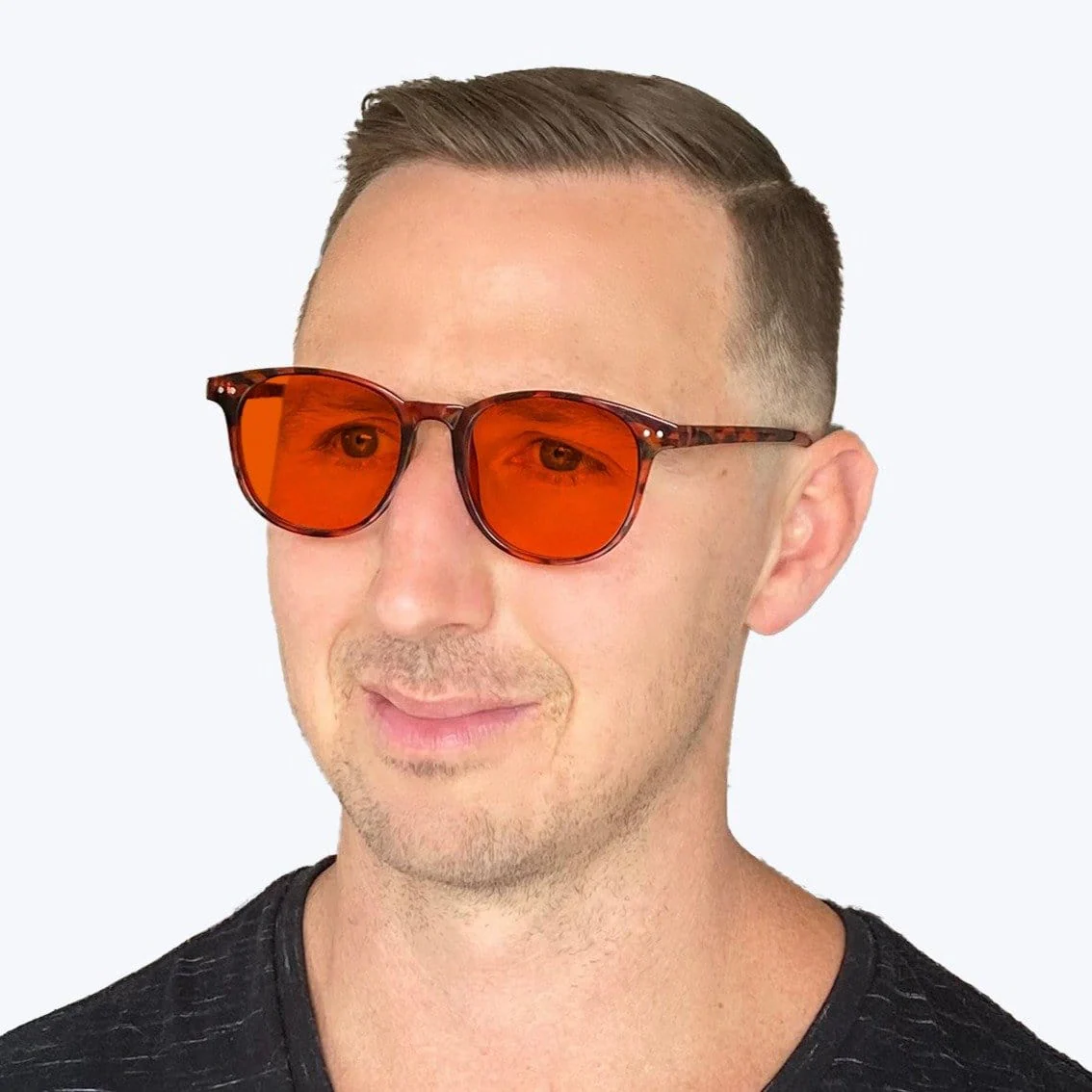 NightFall Billie Blue Blocking Glasses - Tortoise - Image 4