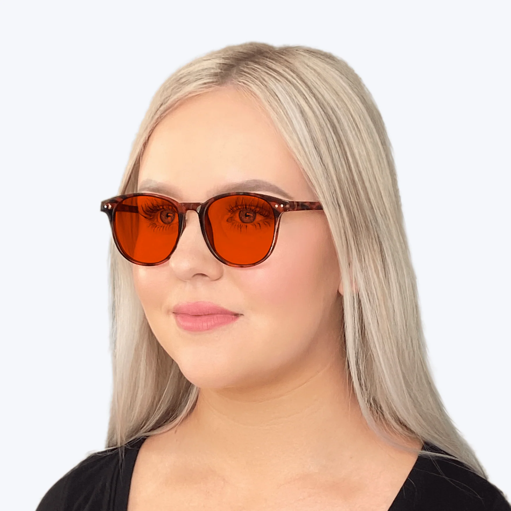 NightFall Billie Blue Blocking Glasses - Tortoise - Image 5