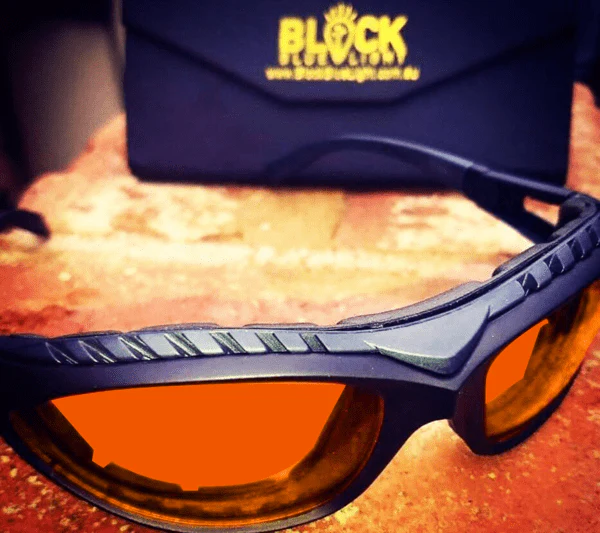 NightFall Wrap Blue Blocking Glasses - Image 4